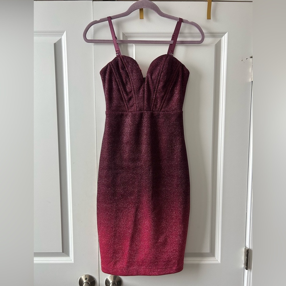 WOW Couture ombré body con mini dress